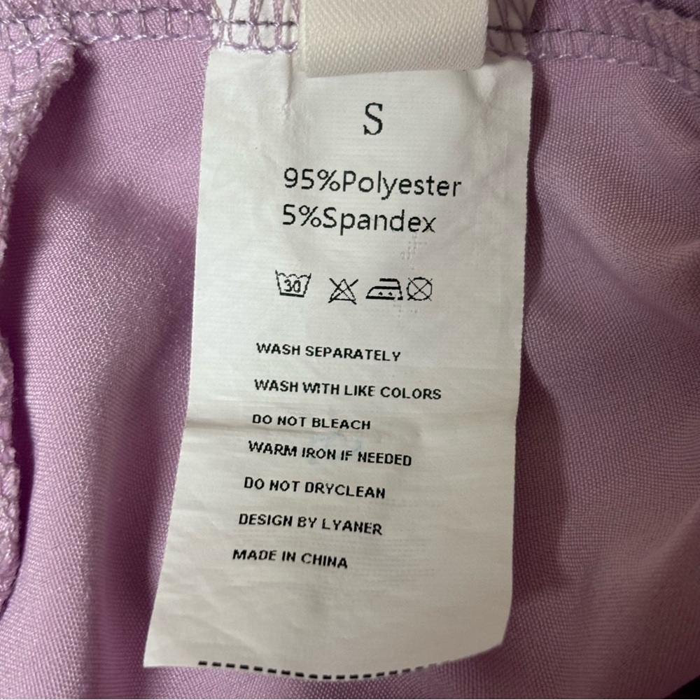 Purple Off Shoulder Wrap
Around Tie Ruched Bust Puff
Sleeve Crop Top Sz S - Picture 7 of 7